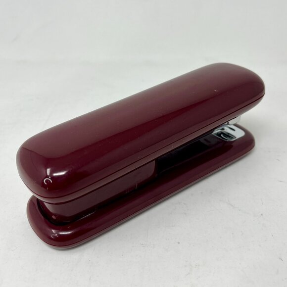 Vintage ELDON WORKSPACE STAPLER Desk Office Products Maroon Burgundy - Picture 6 of 9